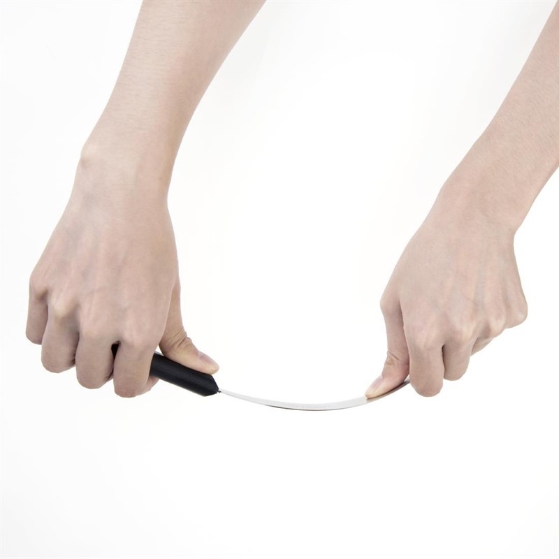  Hygiplas Couteau spatule &agrave; lame droite noir 150mm 