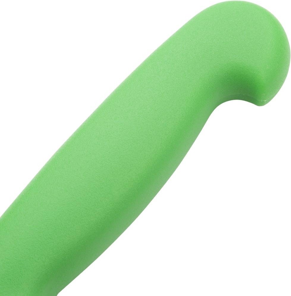  Hygiplas Couteau &agrave; trancher dent&eacute; vert 25cm 