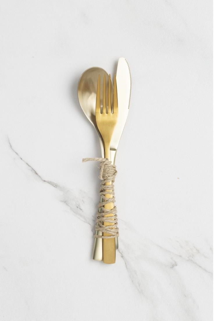  Comas Fourchettes &agrave; dessert Barcelona Champaign (lot de 12) 
