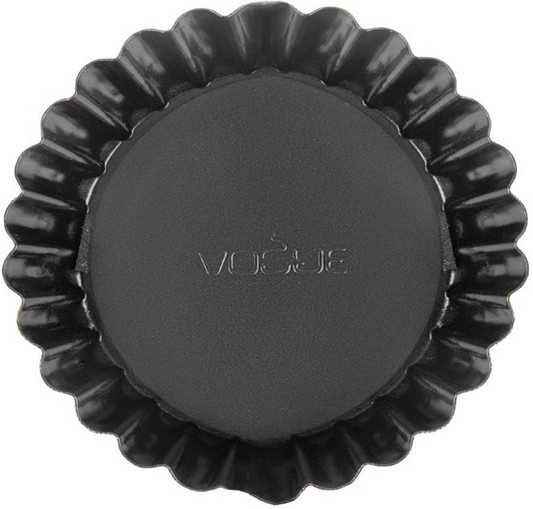  Vogue Moule &agrave; quiche cannel&eacute; profond antiadh&eacute;sif 100mm Vogue 