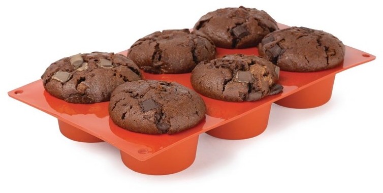  Pavoni Plaque 6 muffins en silicone Formaflex 