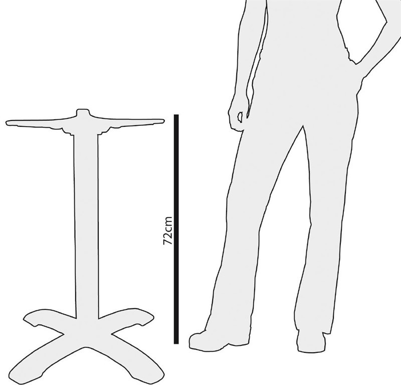  Bolero Pied de table en fonte 