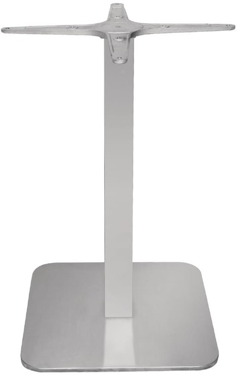  Bolero Pied de table carr&eacute; en acier inoxydable Bolero 