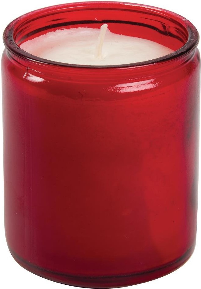  Bolsius Bougies-verre Starlight rouges (lot de 8) 