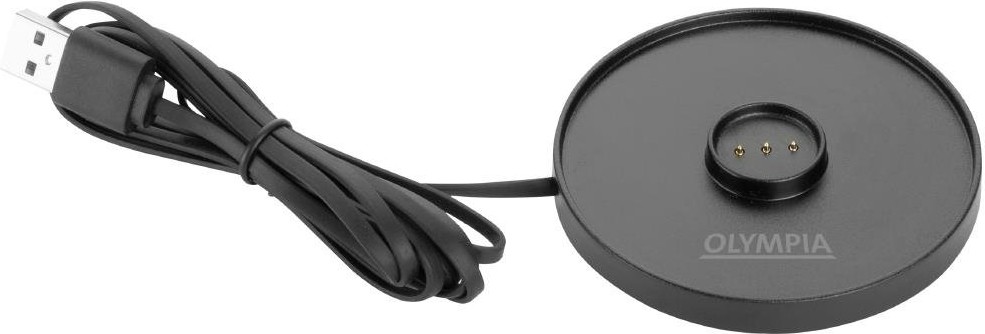  Olympia Lampe de table avec abat-jour rond Lucca verte 200mm 
