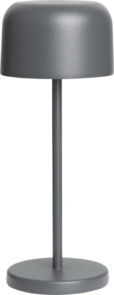 Olympia Lampe de table avec abat-jour rond Lucca grise 200mm 