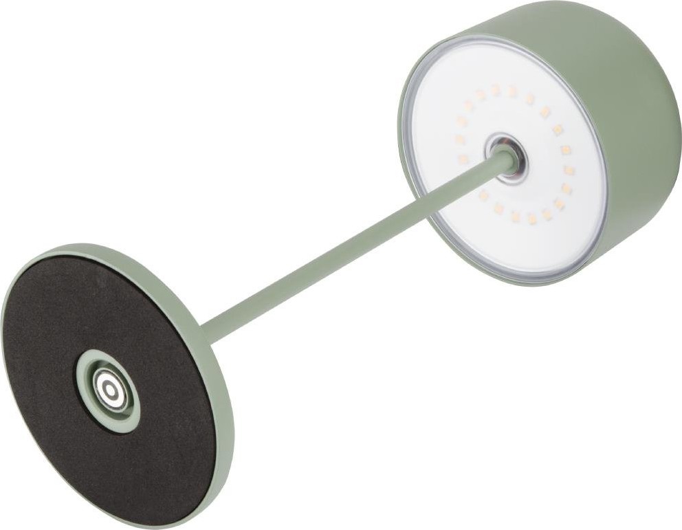  Olympia Lampe de table avec abat-jour rond Lucca verte 300mm 