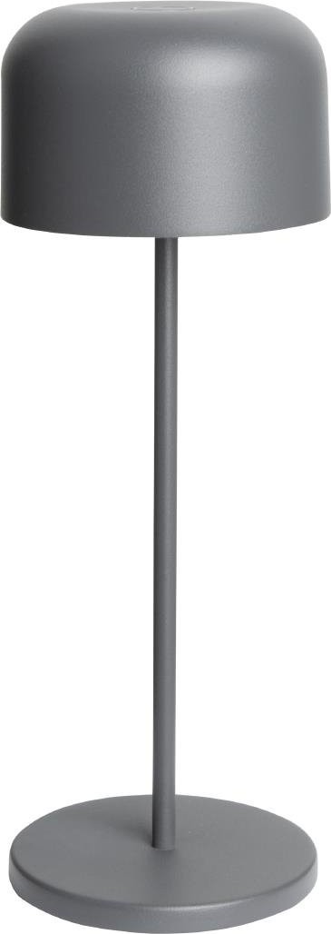  Olympia Lampe de table avec abat-jour rond Lucca grise 300mm 