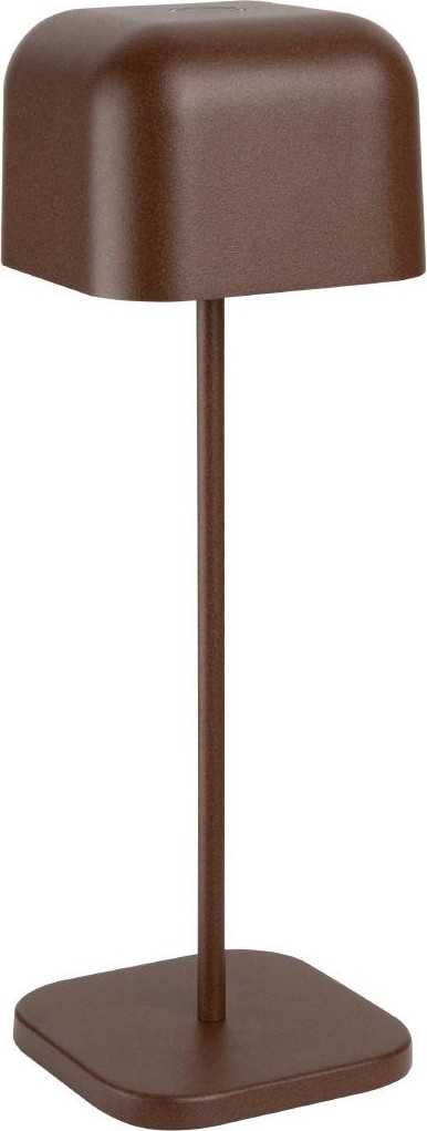  Olympia Lampe de table avec abat-jour carr&eacute; Lucca marron 300mm 