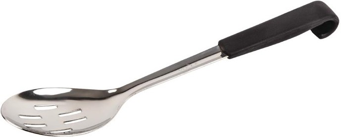  Vogue Cuill&egrave;re de service perfor&eacute;e manche noir 34 cm 