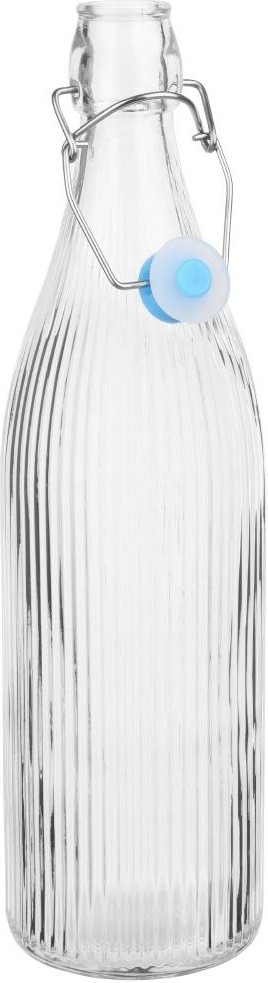  Olympia Bouteilles d'eau rainur&eacute;es &agrave; bouchon m&eacute;canique 1L (lot de 6) 