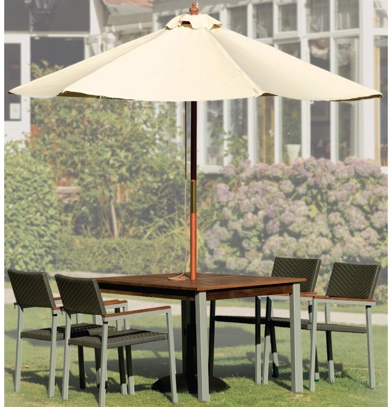 Bolero Parasol rond &eacute;cru 3m 