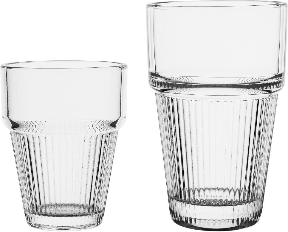  Olympia Gobelets empilables rainur&eacute;s 150ml (lot de 6) 