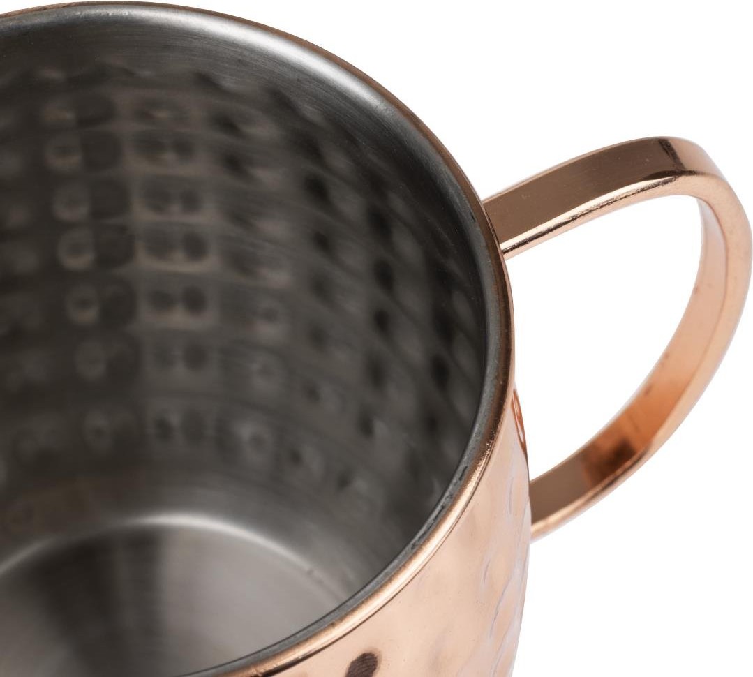  Olympia Mugs en acier inoxydable martel&eacute; Barware 440ml cuivre 