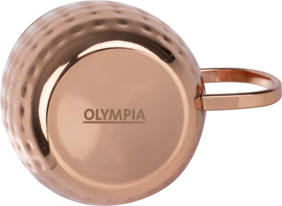  Olympia Mugs en acier inoxydable martel&eacute; Barware 440ml cuivre 