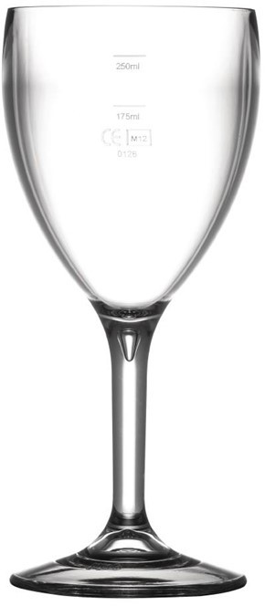  BBP Verre &agrave; vin en polycarbonate CE gradu&eacute; &agrave; 175ml et 250ml 310ml 