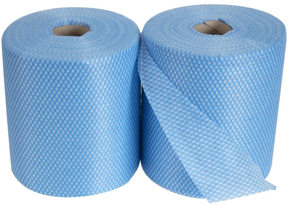  EcoTech Rouleaux de chiffons de nettoyage antibact&eacute;riens Envirolite Super bleus (lot de 2 x 500) 