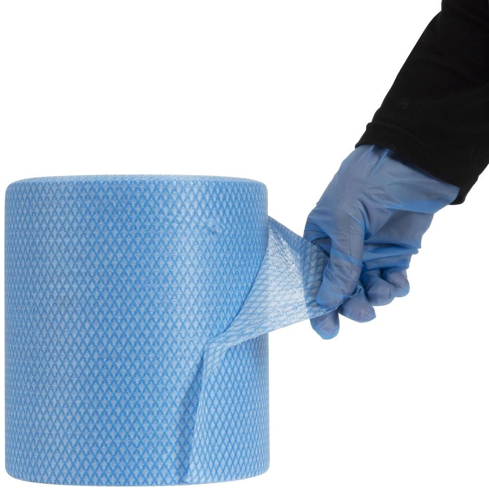  EcoTech Rouleaux de chiffons de nettoyage antibact&eacute;riens Envirolite Super bleus (lot de 2 x 500) 