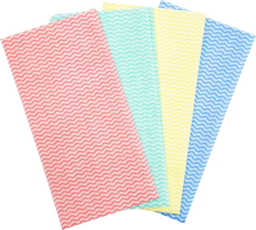  Jantex Chiffons non tiss&eacute;s rouges (lot de 50) 
