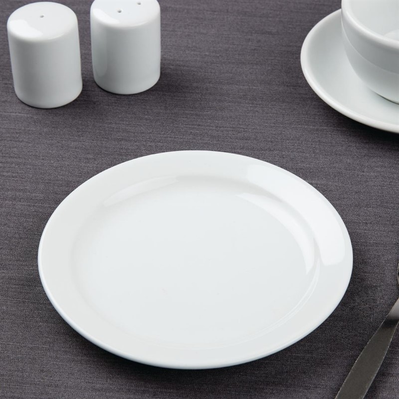  Athena Hotelware Assiettes &agrave; bord &eacute;troit 165mm 