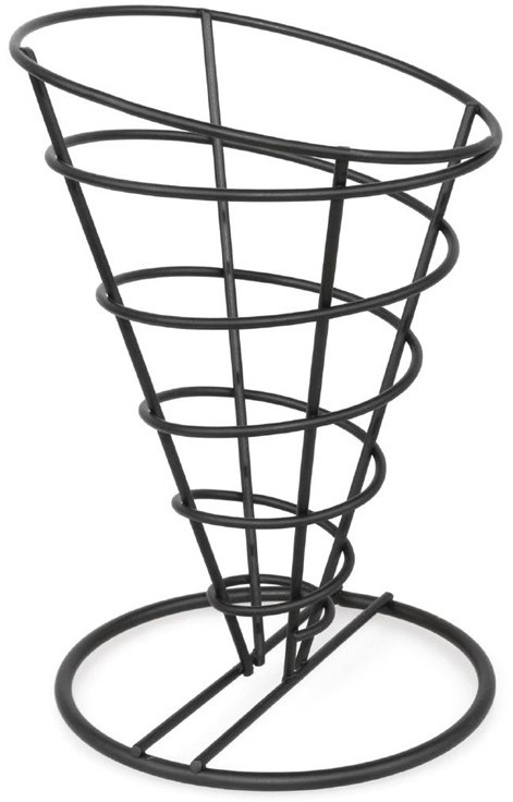  Olympia Support conique pour frites noir Olympia 