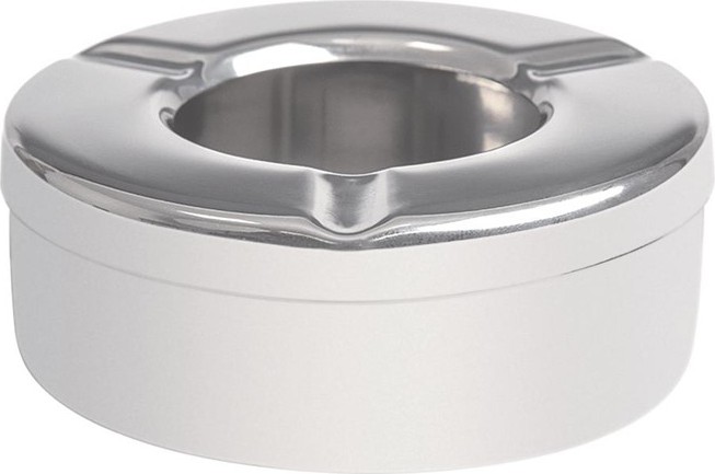  Olympia Cendrier inox anti-vent 90mm x 6 