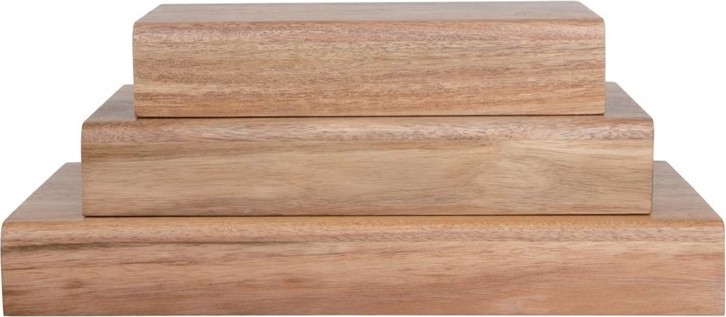 Olympia Rehausses en bois d'acacia FSC (lot de 3) 