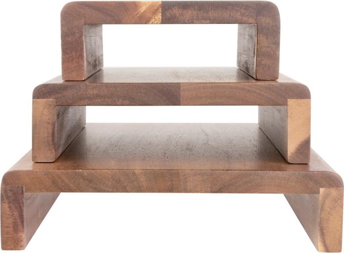  Olympia Rehausses en bois d'acacia FSC (lot de 3) 
