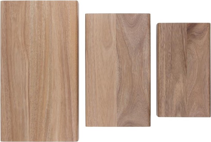  Olympia Rehausses en bois d'acacia FSC (lot de 3) 