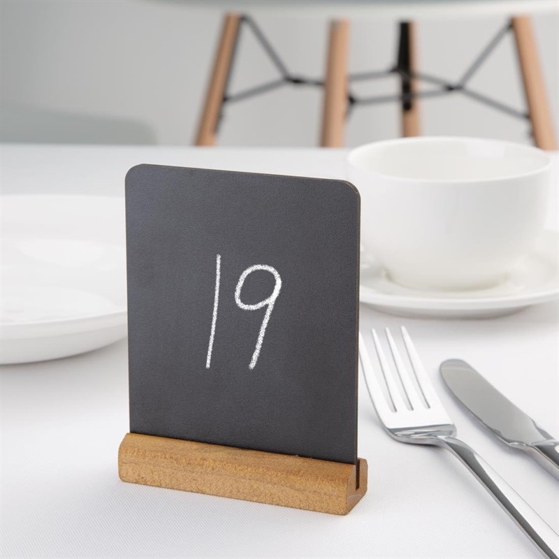  Olympia Mini ardoises de table &eacute;l&eacute;gantes 100(H) x 80(L)mm (lot de 4) 