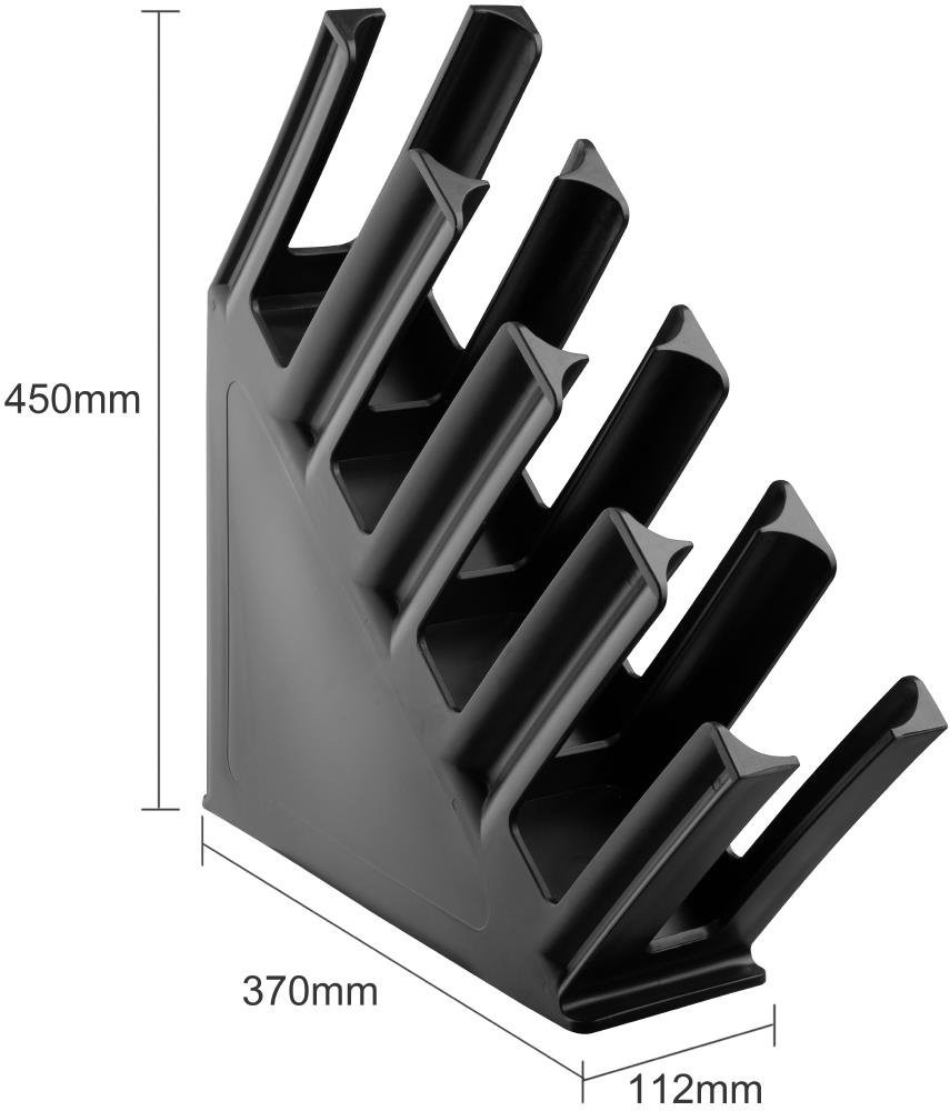  Olympia Porte-gobelets en  polypropylene noir Kristallon 4 emplacements 