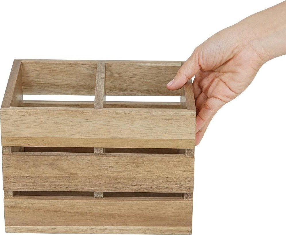  Olympia Organisateur de table en bois d'acacia 210x160x150mm 