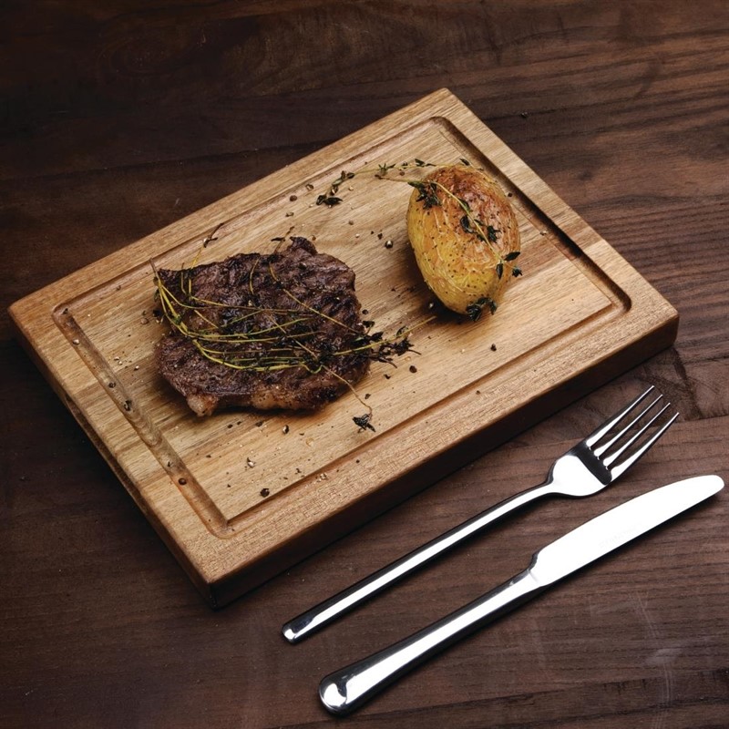  Olympia Petit planche &agrave; steak en bois d'acacia Olympia 