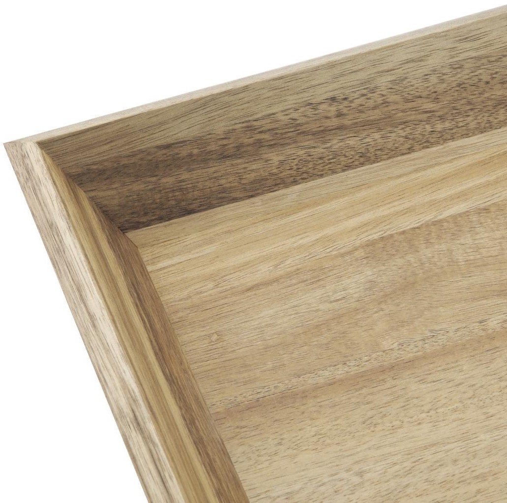  Olympia Plateau rectangulaire en acacia 380x355mm 