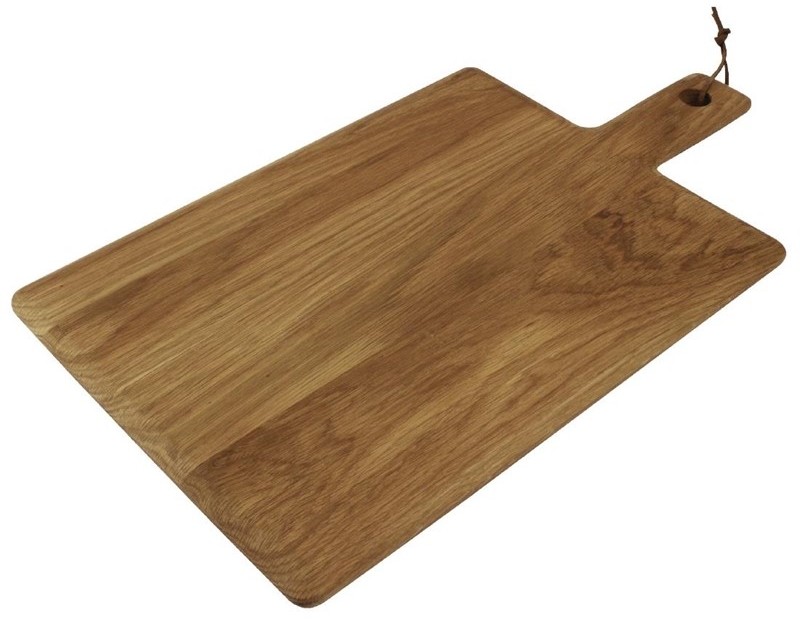  Olympia Grande planche carr&eacute;e en ch&ecirc;ne 350x260x15mm manche 110mm 