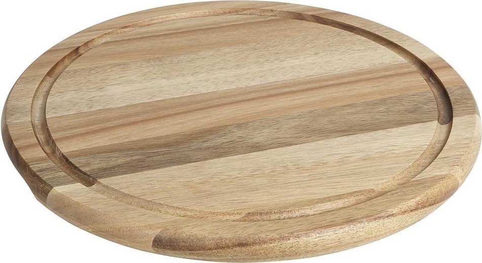  Olympia Planche ronde en bois d'acacia pour cloche de 280 mm 
