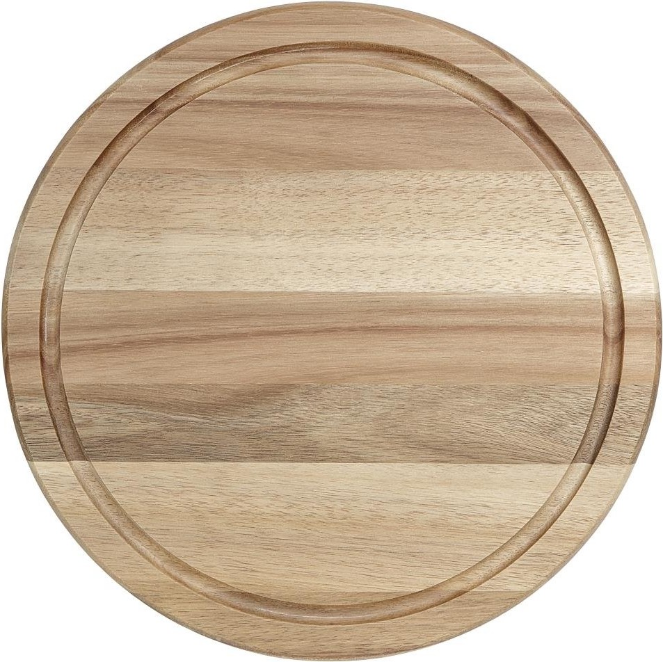  Olympia Planche ronde en bois d'acacia pour cloche de 280 mm 