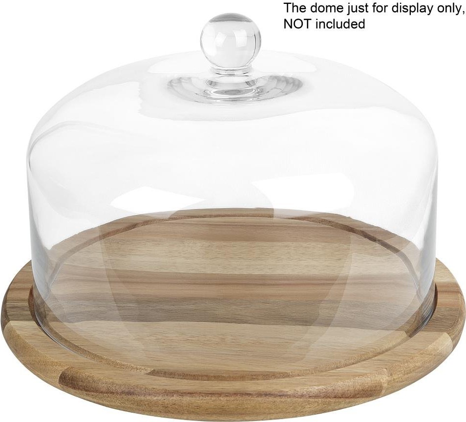  Olympia Planche ronde en bois d'acacia pour cloche de 280 mm 