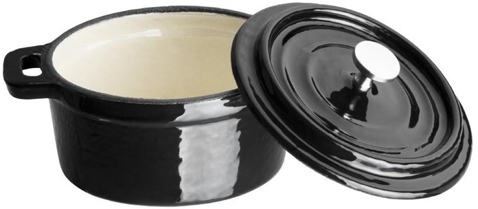  Vogue Mini-cocotte ronde en fonte 10 cm 