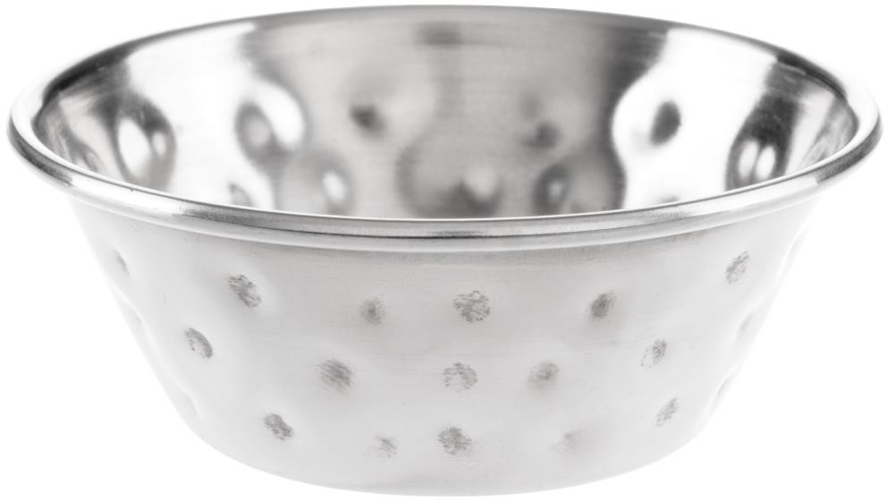  Olympia Pots &agrave; sauce en acier inoxydable martel&eacute; 45ml (lot de 12) 