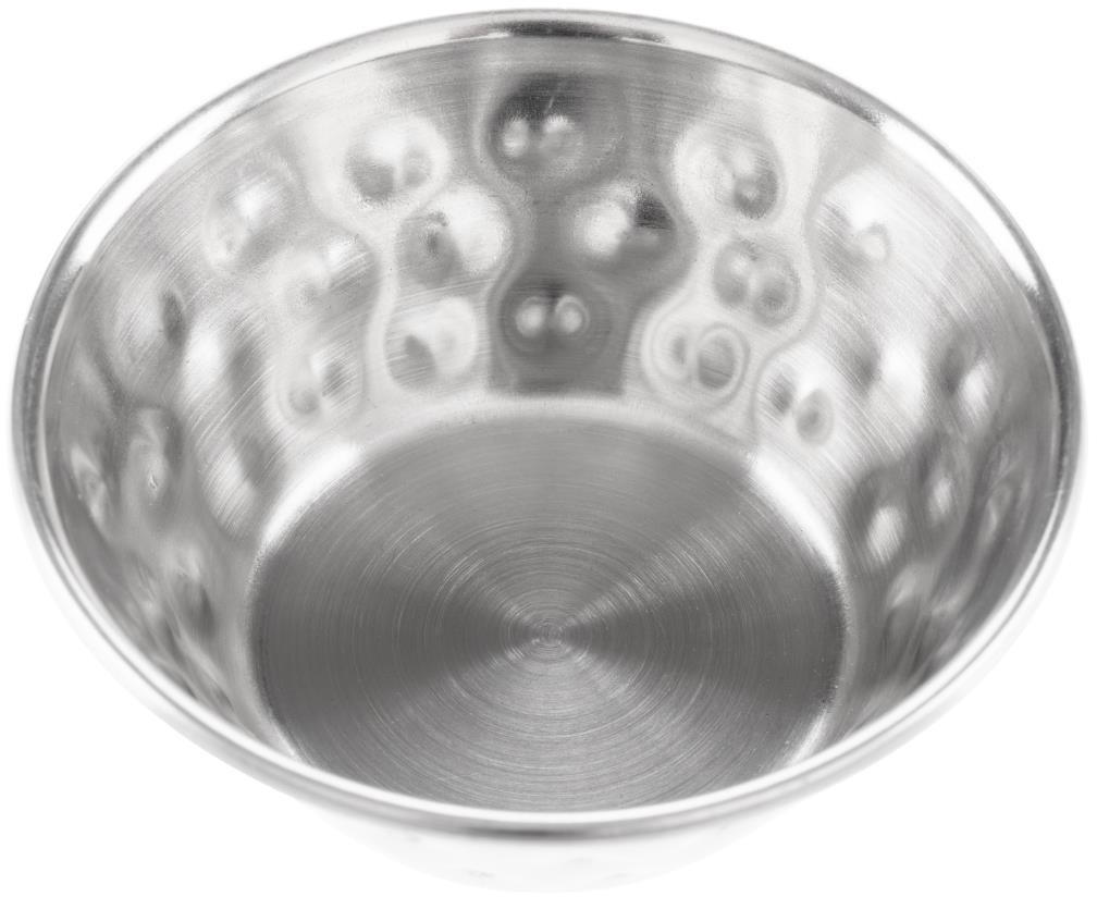  Olympia Pots &agrave; sauce en acier inoxydable martel&eacute; 45ml (lot de 12) 