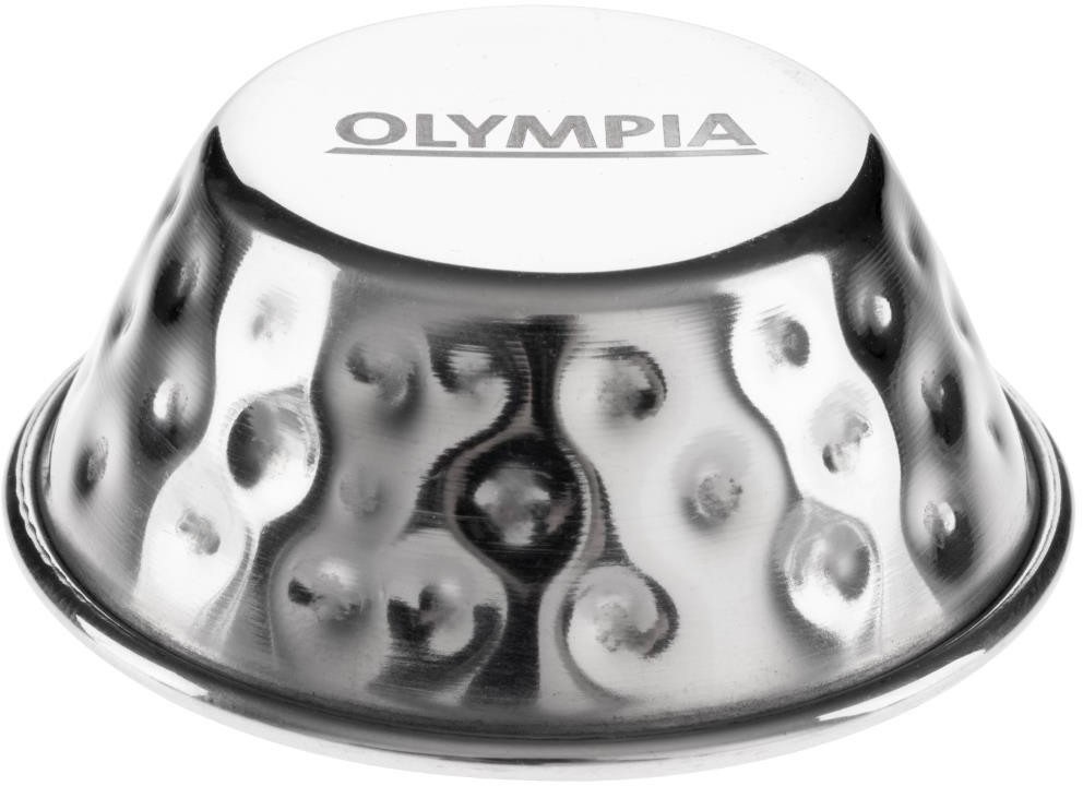 Olympia Pots &agrave; sauce en acier inoxydable martel&eacute; 45ml (lot de 12) 