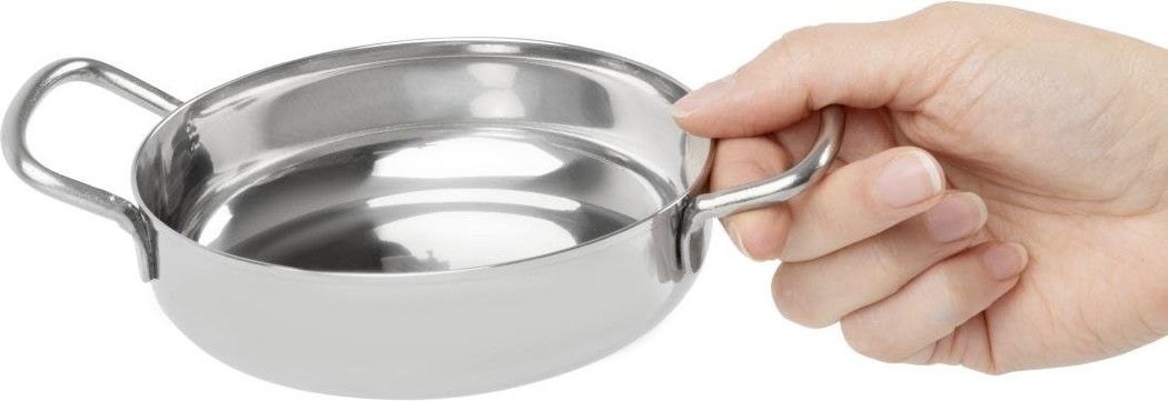  Olympia Plat en inox double poign&eacute;e Table Presentation 125 mm 