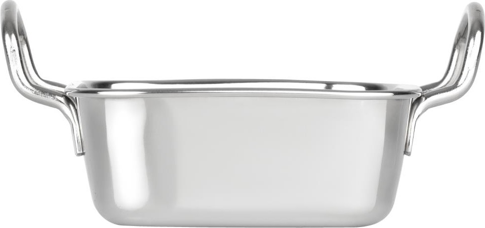  Olympia Plat de pr&eacute;sentation en inox carr&eacute; 115x115mm 
