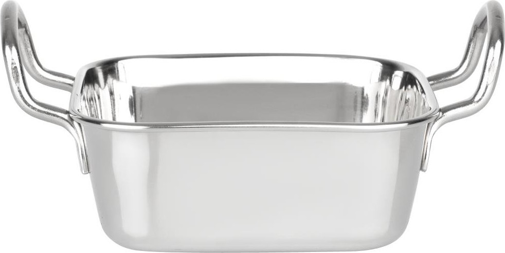  Olympia Plat de pr&eacute;sentation en inox carr&eacute; 115x115mm 