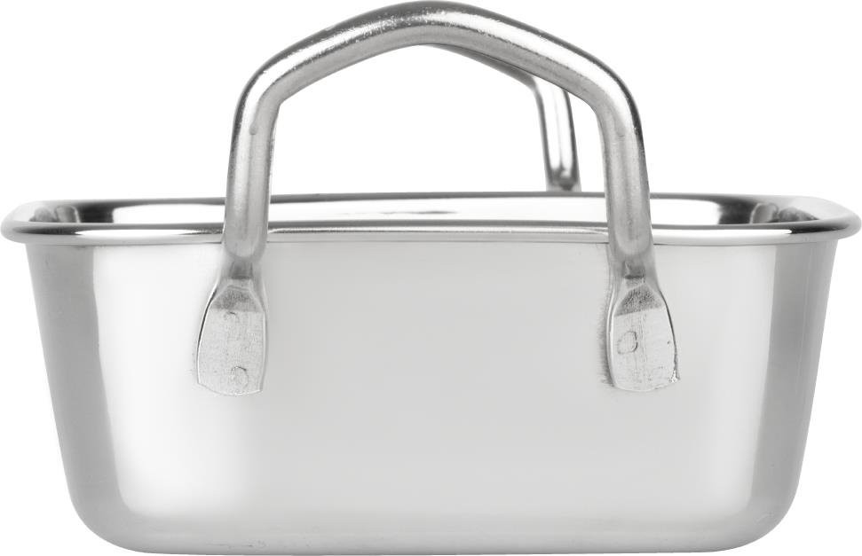  Olympia Plat de pr&eacute;sentation en inox carr&eacute; 115x115mm 