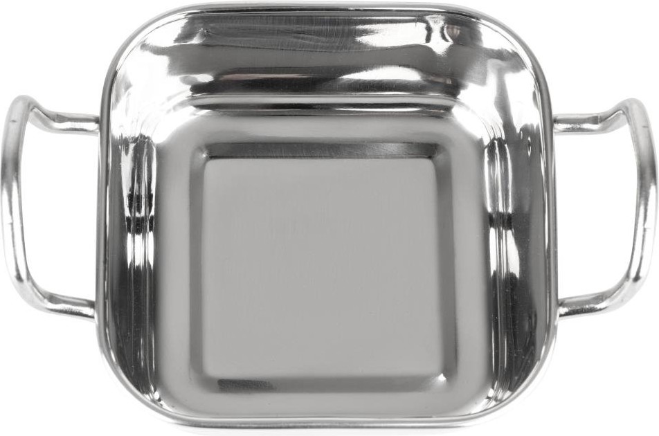  Olympia Plat de pr&eacute;sentation en inox carr&eacute; 115x115mm 