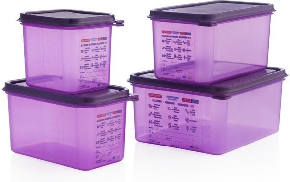  Araven Bac herm&eacute;tique violet antiallerg&eacute;nique GN1/6 2,6L 