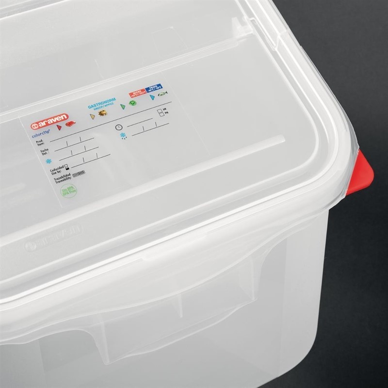  Araven Bo&icirc;te &agrave; ingr&eacute;dients transparente 50L 