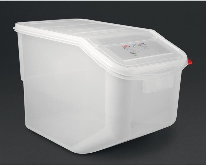  Araven Bo&icirc;te &agrave; ingr&eacute;dients transparente 50L 